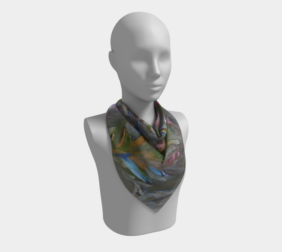 Foulard carré - Forêt fluide n°2