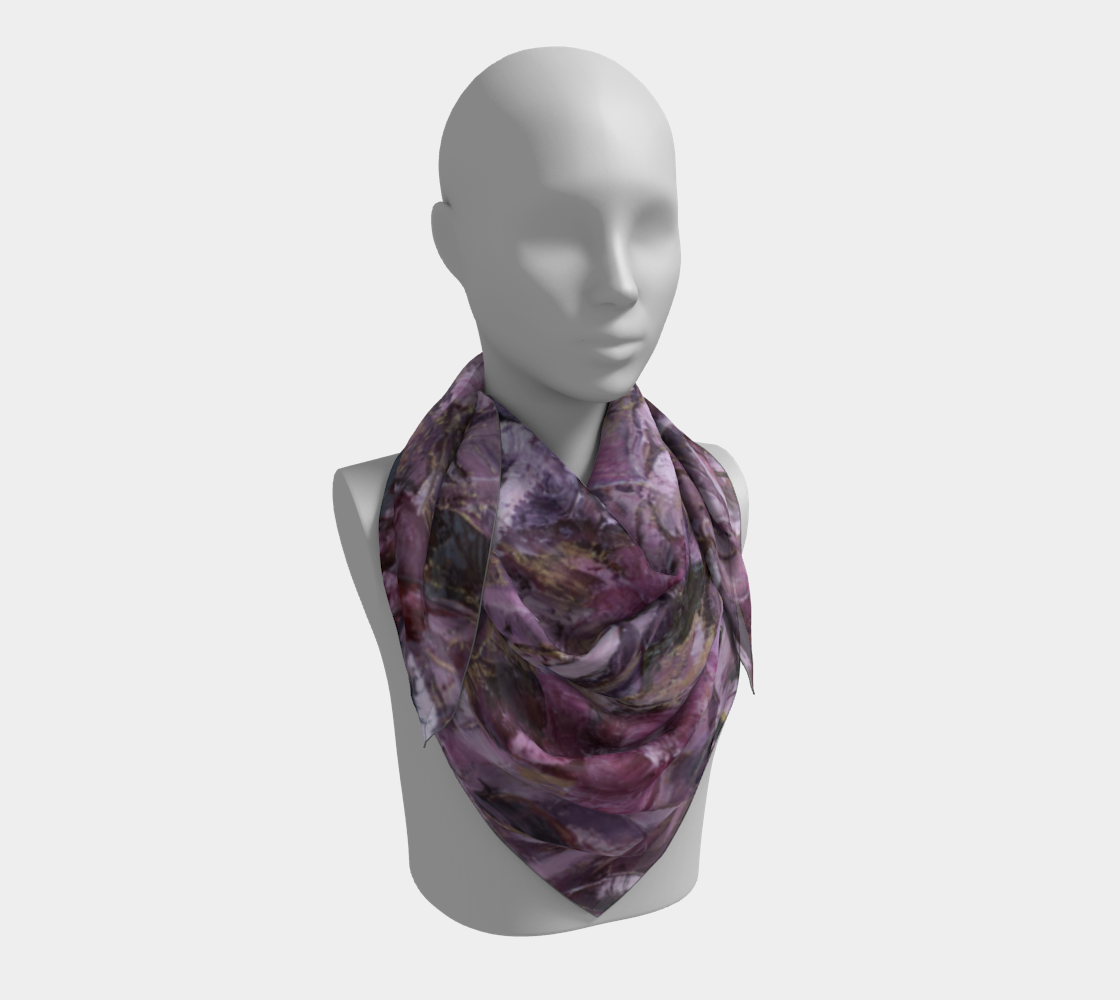 Foulard carré - Jardin nocturne n°3