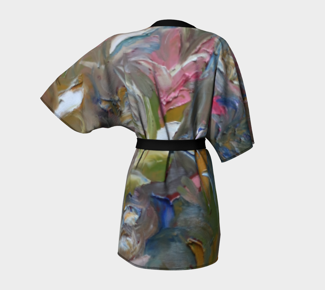 Pegnoir Kimono - Forêt fluide n°2