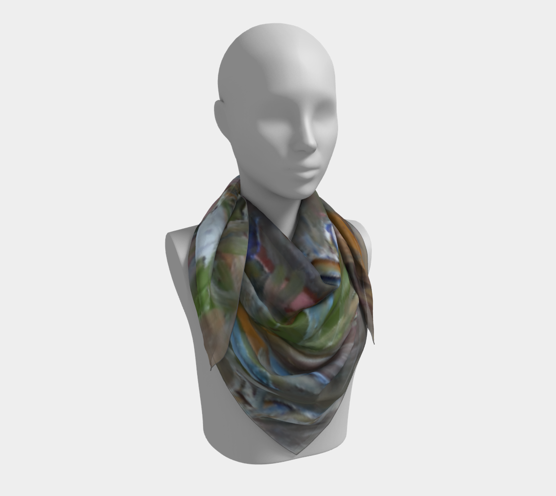 Foulard carré - Forêt fluide n°2