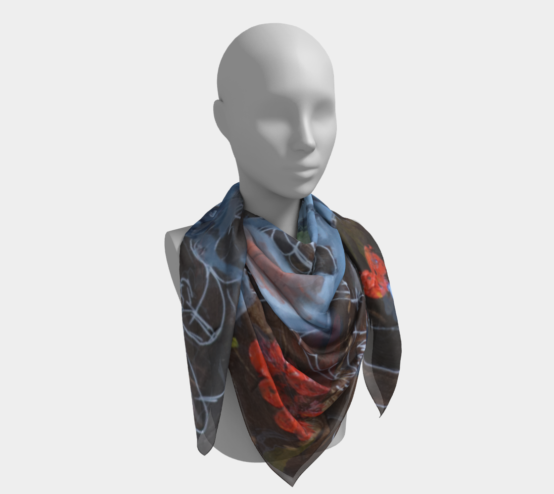 Foulard carré - Les hiboux en fête