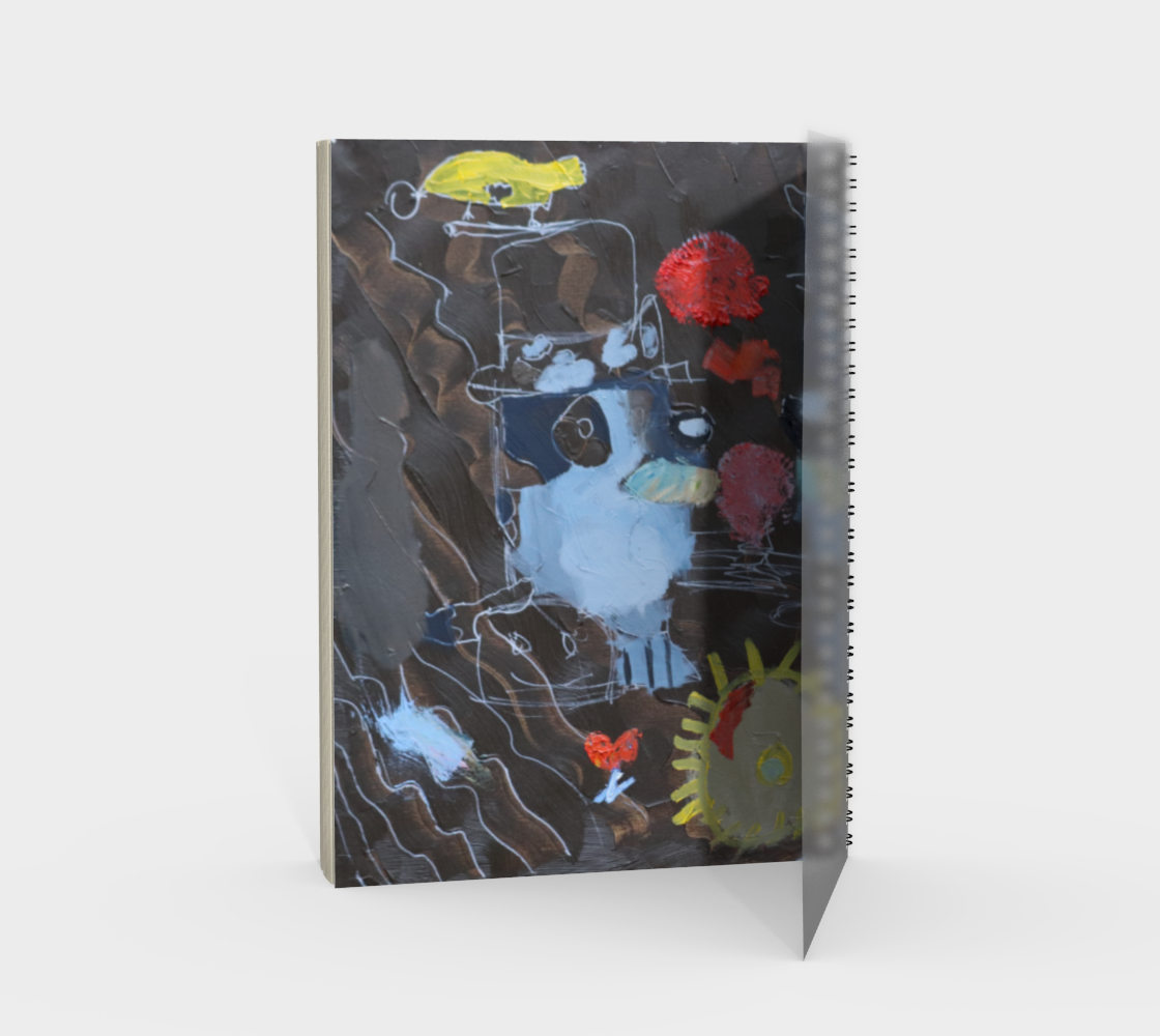 Carnet à spirale Les hiboux en fête