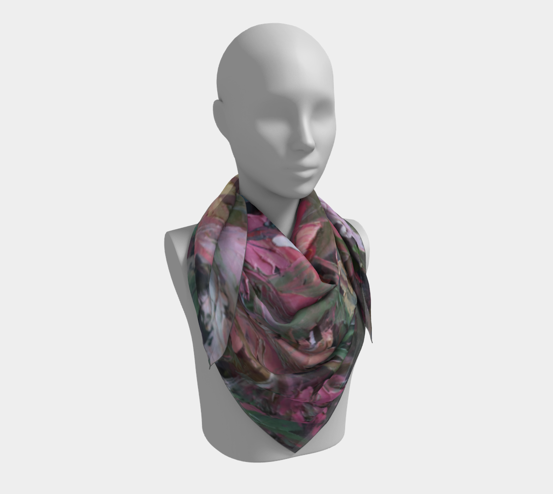 Foulard carré - Fleur sauvage n°1