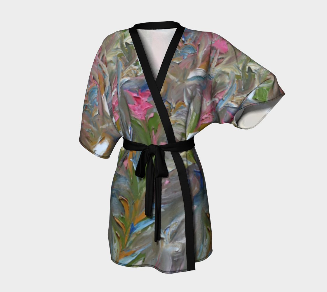 Pegnoir Kimono - Forêt fluide n°2