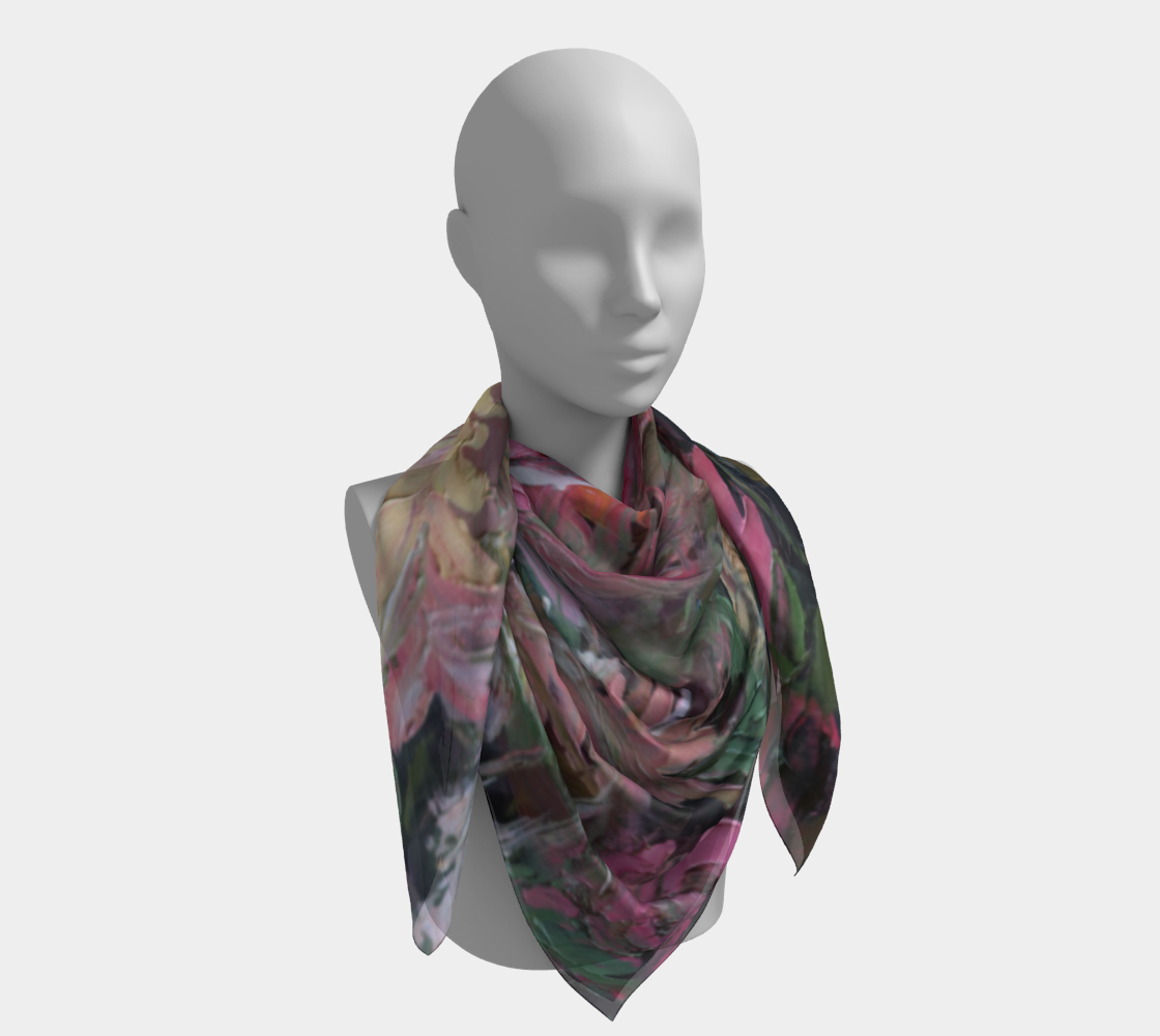 Foulard carré - Fleur sauvage n°1