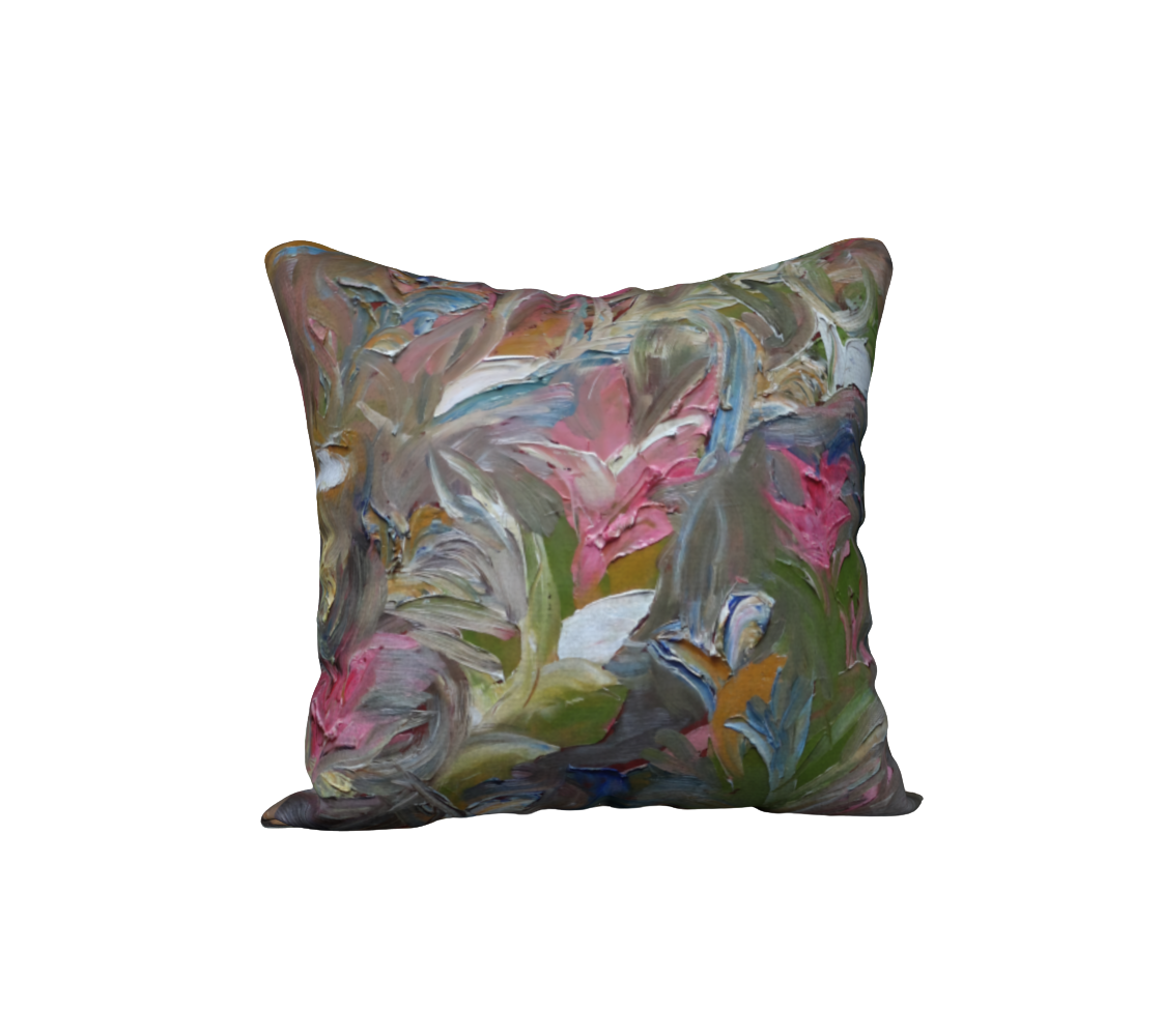 Coussin décoratif 22x22 – Forêt fluide n°2
