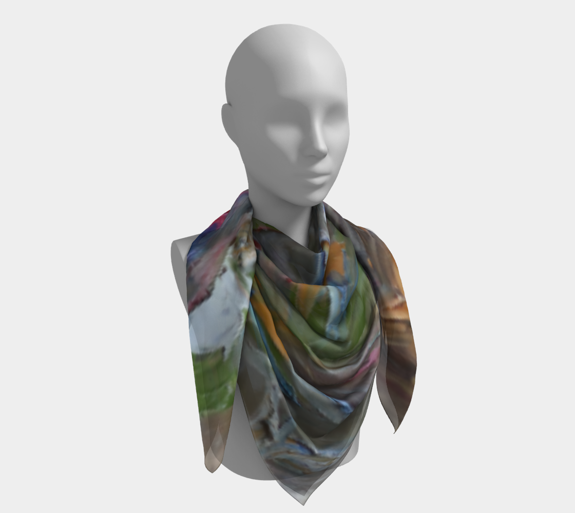 Foulard carré - Forêt fluide n°2