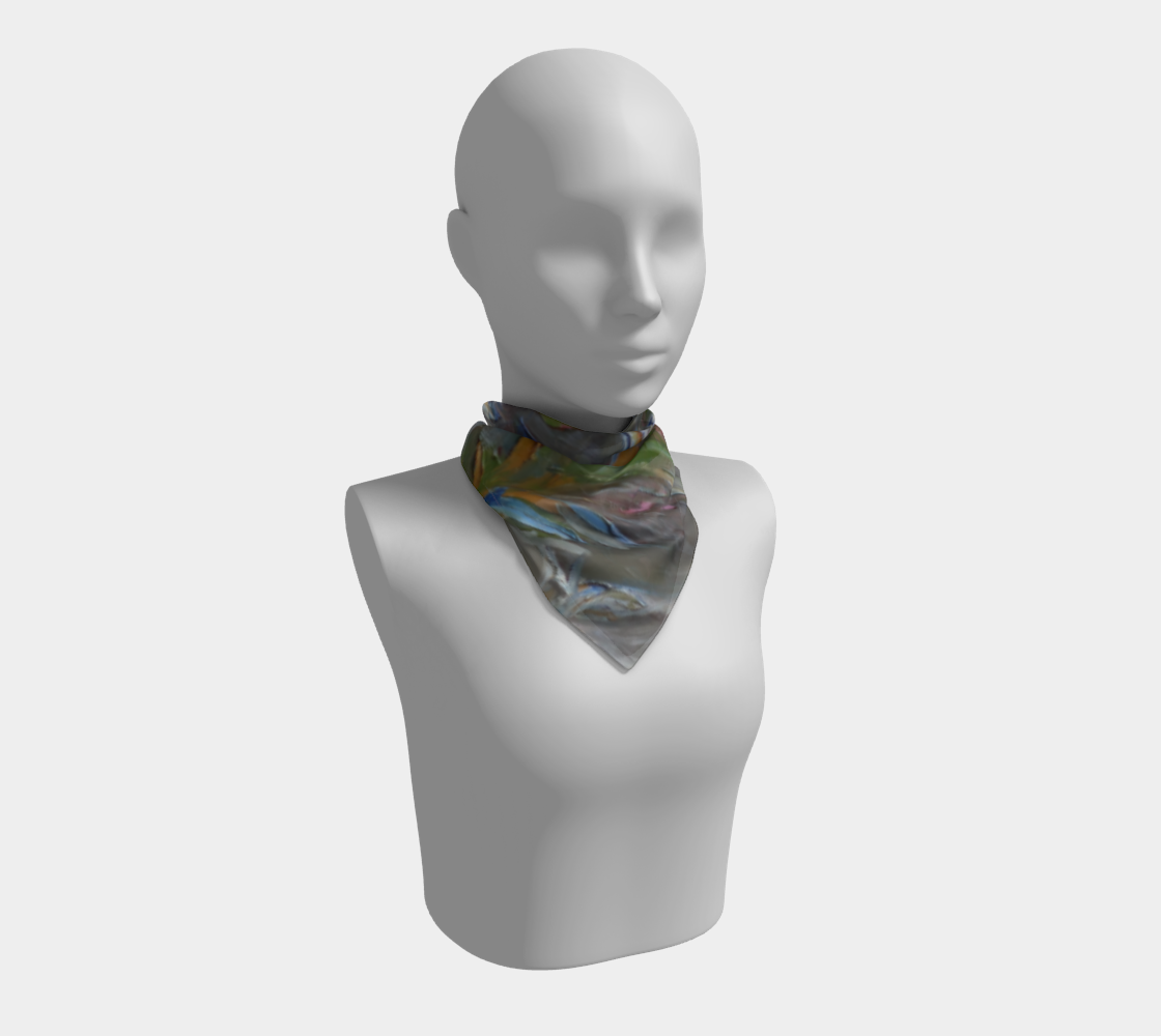 Foulard carré - Forêt fluide n°2