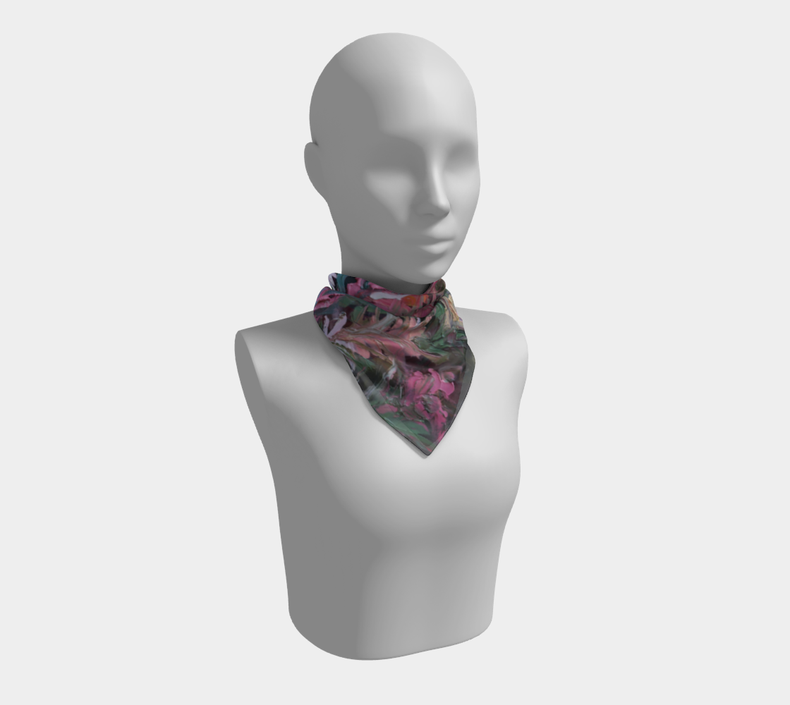 Foulard carré - Fleur sauvage n°1