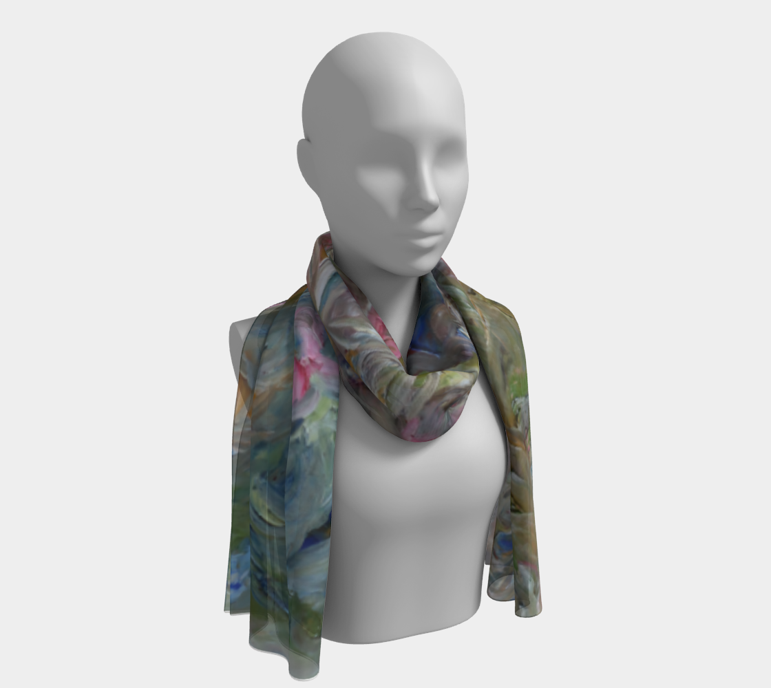 Foulard long - Forêt fluide n°2